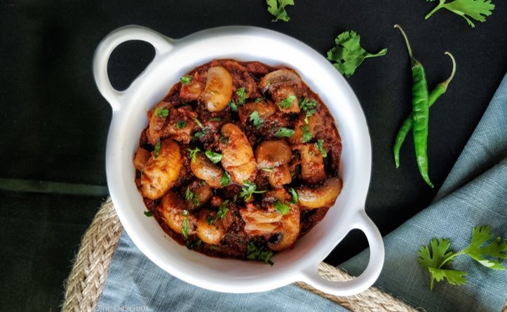 Mushroom Masala Recipe