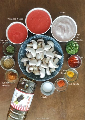 Mushroom Masala Ingredient
