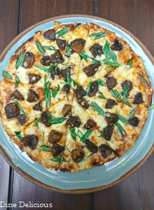 Southern Spiced Mushrooms Pizza