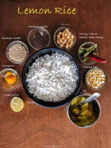 Lemon Rice Ingredients