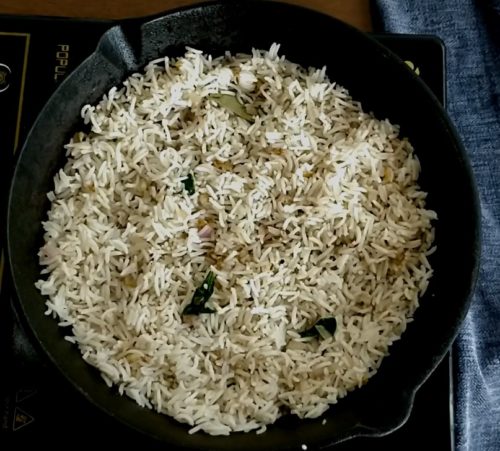 Burnt Garlic Rice Recipe with Basil Leftover Rice Recipe Dine