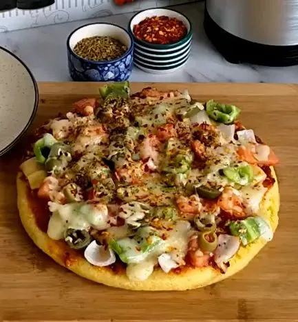 Healthy Moong Dal Pizza Recipe