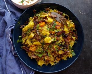 Vegetable Biryani in Pressure Cooker