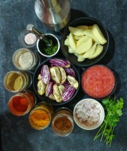 Baingan Aloo Ingredients