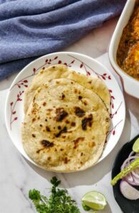 Whole wheat tandoori roti