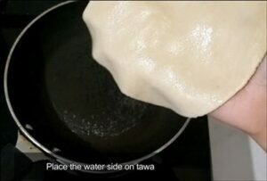 tandoori roti on tawa